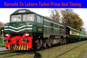 Karachi To Lahore Train Ticket Price