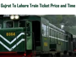 Gujrat To Lahore Train Time Table And Fares